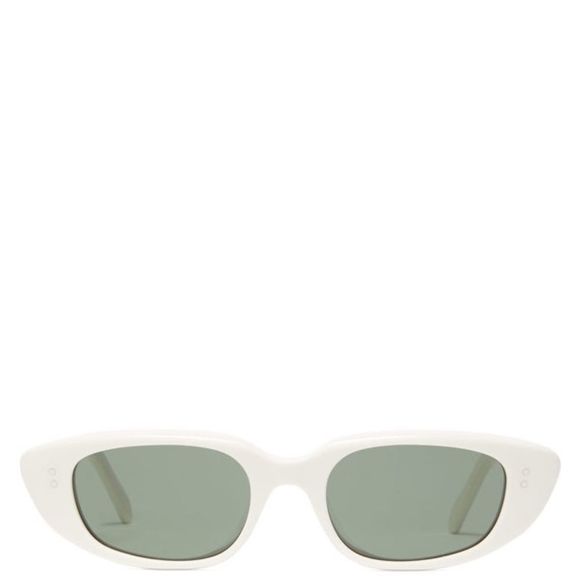 CELINE EYEWEAR  Oval acetate sunglasses white - Picture 5 of 9